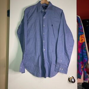 Andrew Polo by Ralph Lauren Light Blue Button Down Shirt 15.5 XL
